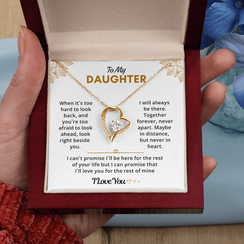 Daughter Necklace from Dad, She glows like she was born for this moment