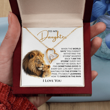 Forever Love Necklace, She glows like she was born for this moment