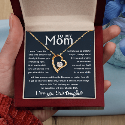 To My Beautiful Mom – Forever Your | Unconditional Love Gift for Mom