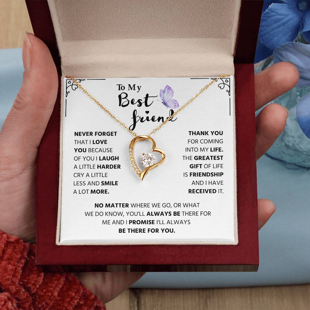 Gifts for Best Friend, Forever Love Necklace