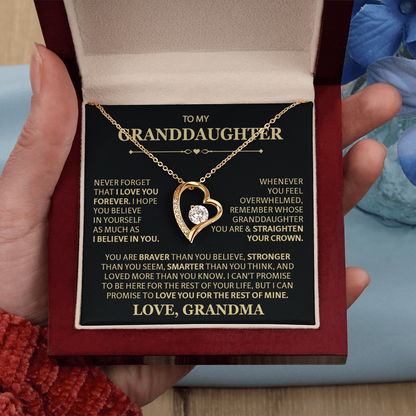 To Granddaughter Necklaces, Forever Love Necklace