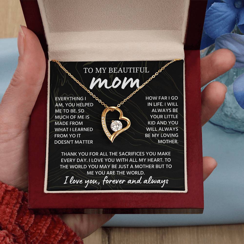 Mom Necklace from Daughter or Son, Birthday Gifts for Mom