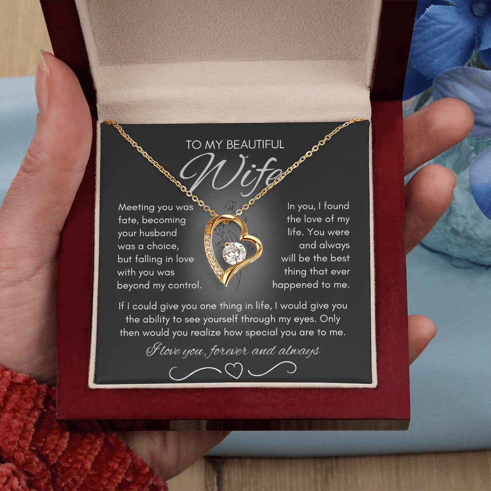Wife Necklace from Husband, Birthday Gifts for Wife