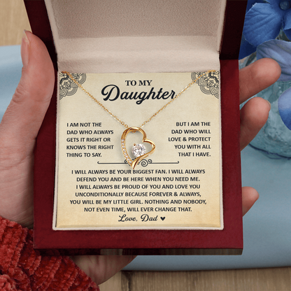Daughter Necklace From Mom, 925 Sterling Silver Necklace