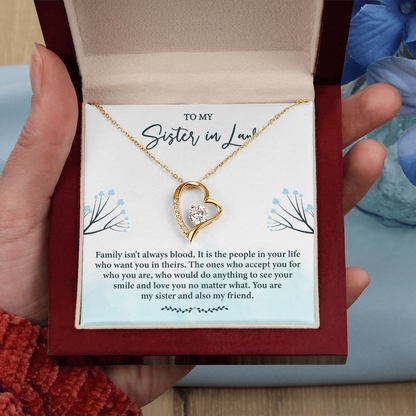 Sister in Law Necklace, Forever Love Necklace