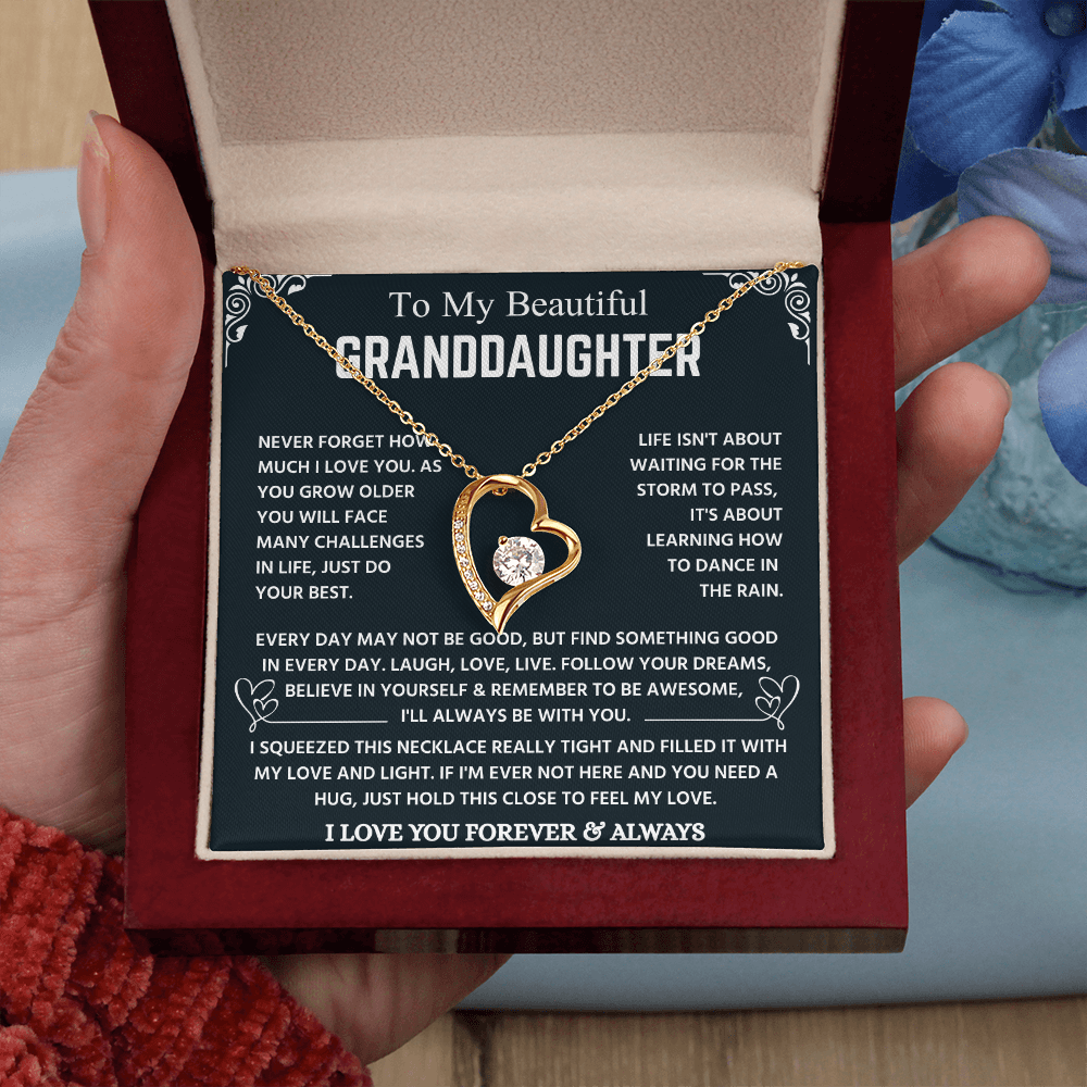 Granddaughter Necklace From Grandpa, It Lights Up Her Already Radiant Smile