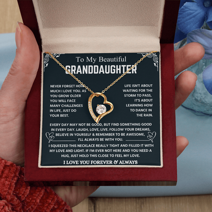Granddaughter Necklace From Grandpa, It Lights Up Her Already Radiant Smile