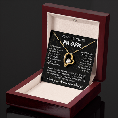 Mom Necklace from Daughter or Son, Birthday Gifts for Mom