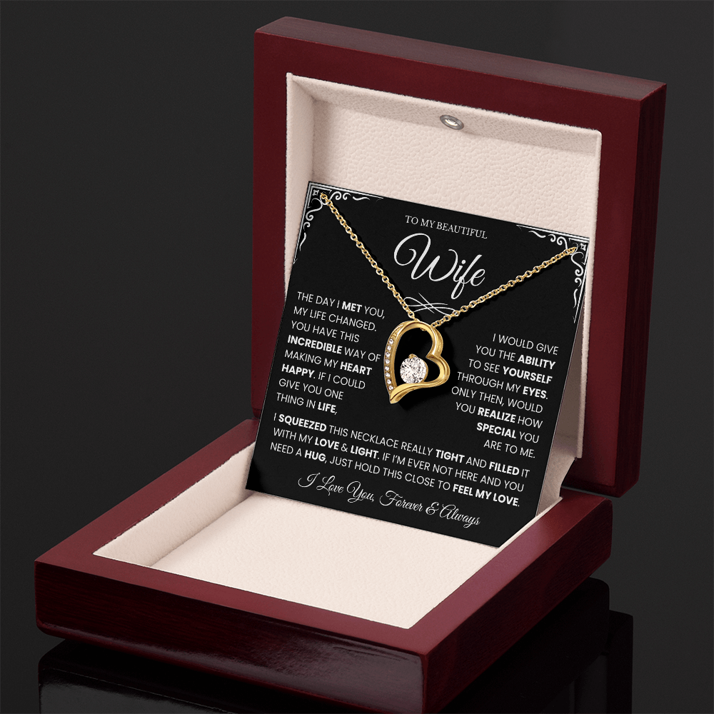 Gifts for Wife from Husband, Forever Love Necklace