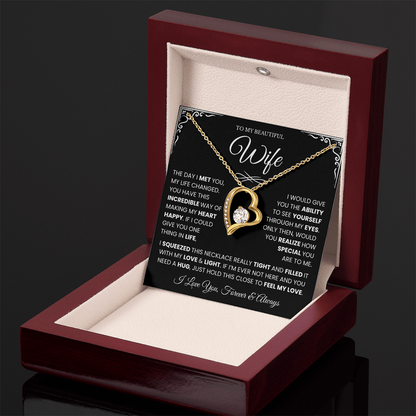 Gifts for Wife from Husband, Forever Love Necklace