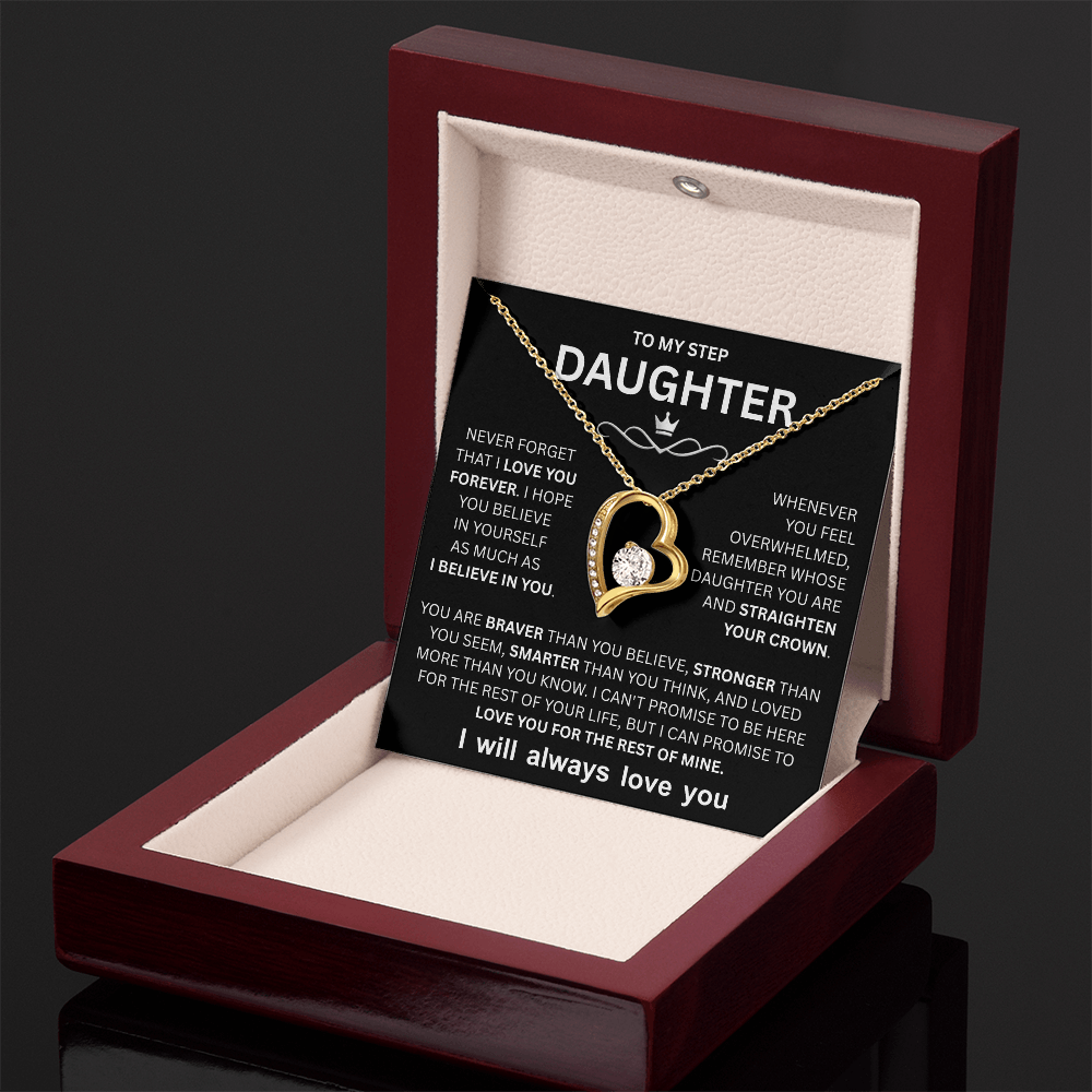 Step Daughter Necklace, Love Necklace for Daughter
