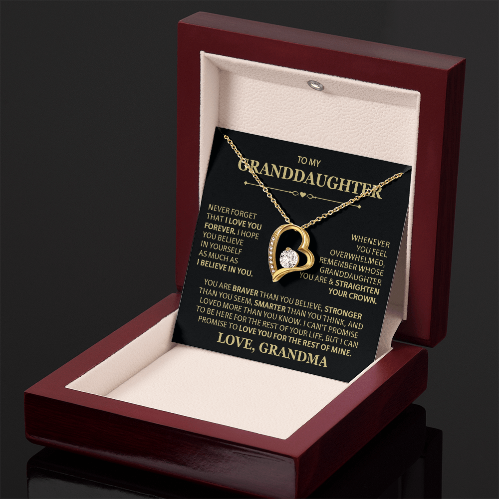 To Granddaughter Necklaces, Forever Love Necklace