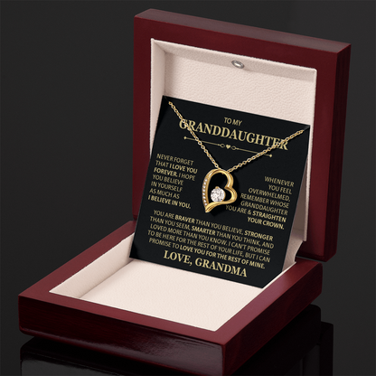 To Granddaughter Necklaces, Forever Love Necklace