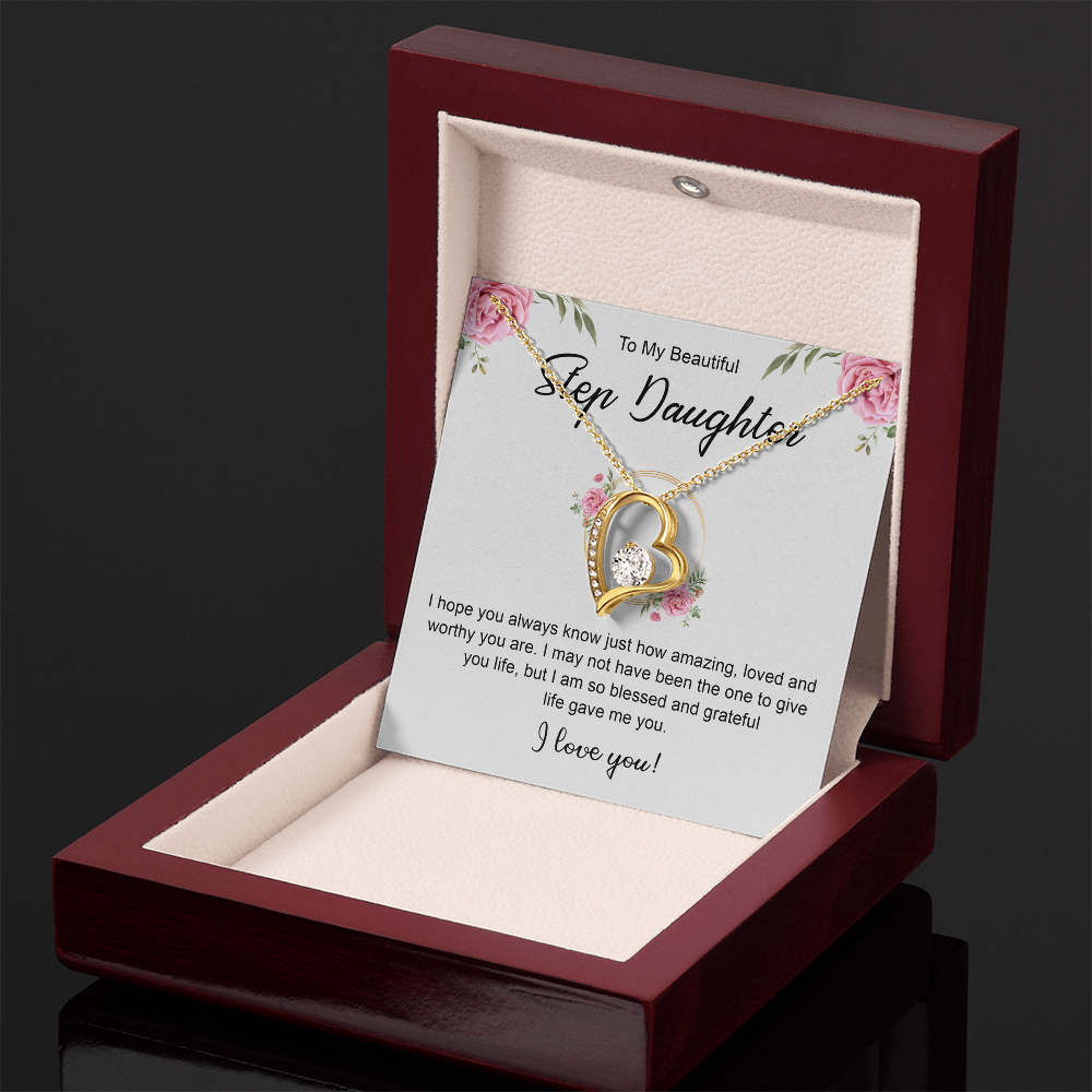 Women's Jewelry Gifts, To My Bonus Daughter Necklace