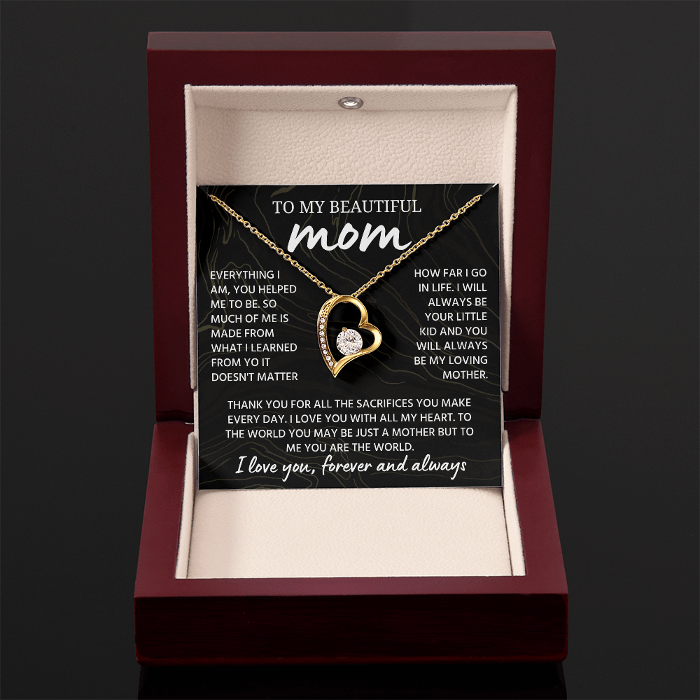 Mom Necklace from Daughter or Son, Birthday Gifts for Mom