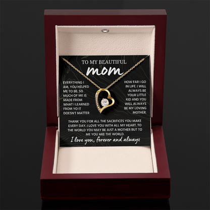 Mom Necklace from Daughter or Son, Birthday Gifts for Mom