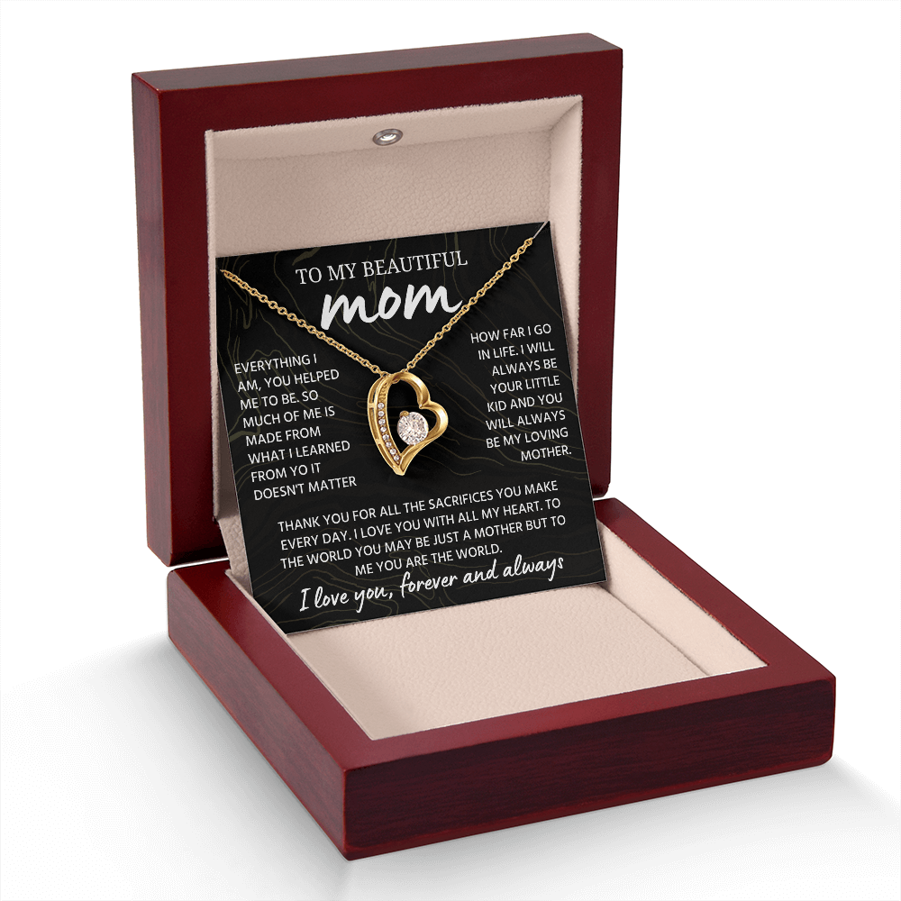 Mom Necklace from Daughter or Son, Birthday Gifts for Mom
