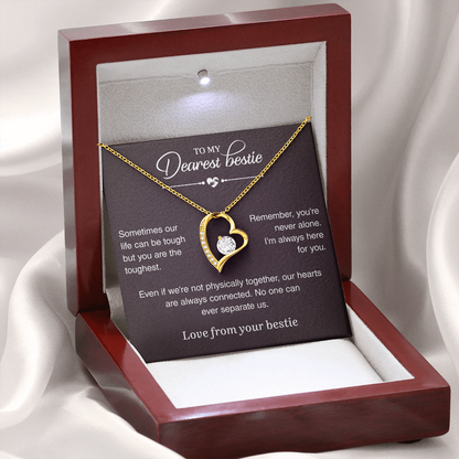 Gold Heart Necklace For Her - Special Gift For Best Friend