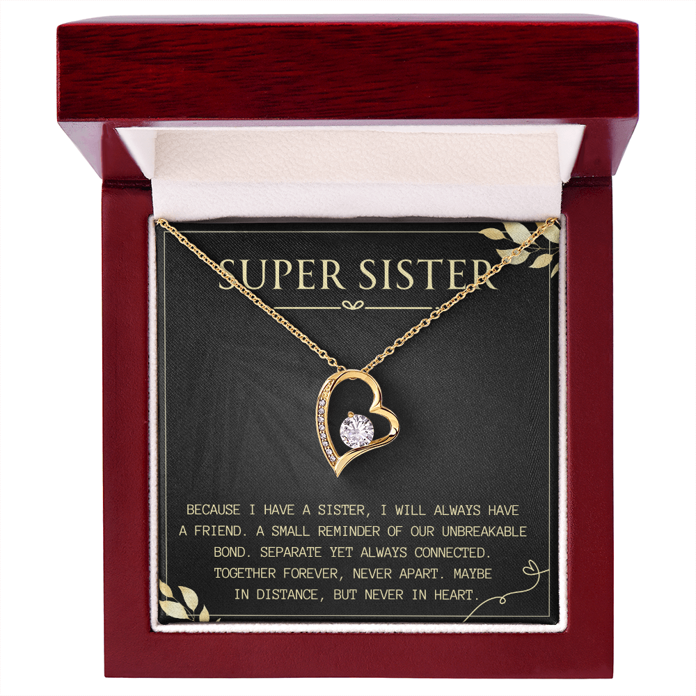 Birthday Gift for Sister, Forever Love Necklace for Her