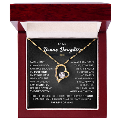 Bonus Daughter Gifts From Stepdad Stepmom With Heartfelt Message & Gift Box