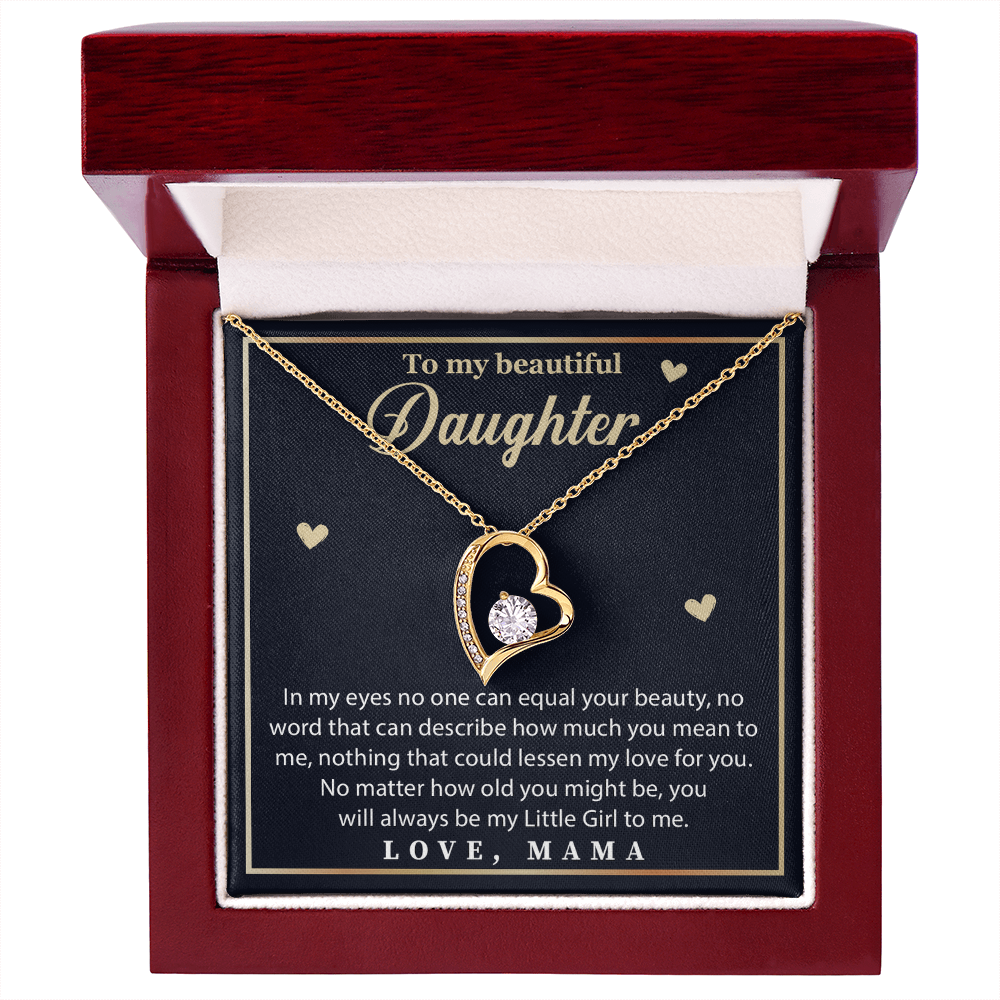 To My Beautiful Daughter Necklace, Pendant from Mom & Dad