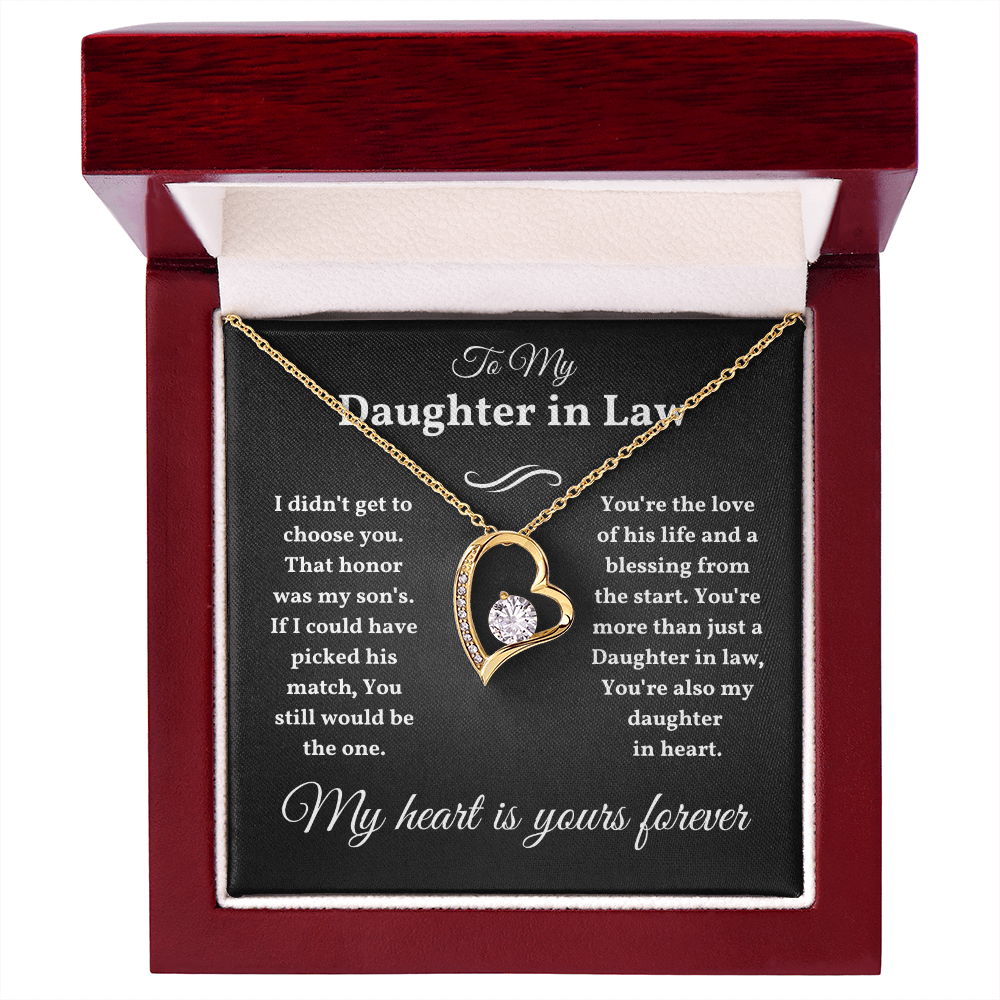 Daughter In Law Necklace From Mother, Daughter In Law Birthday Gifts