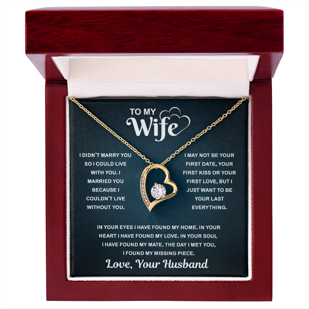 Best Gifts for Wife, When Your Wife Puts It On, Her Heart Shines Through