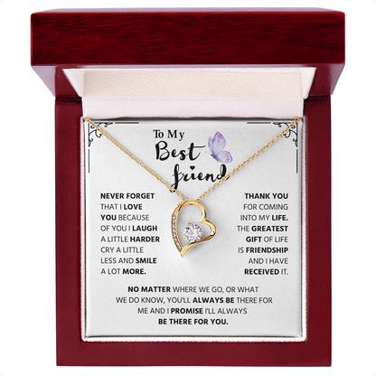 Gifts for Best Friend, Forever Love Necklace
