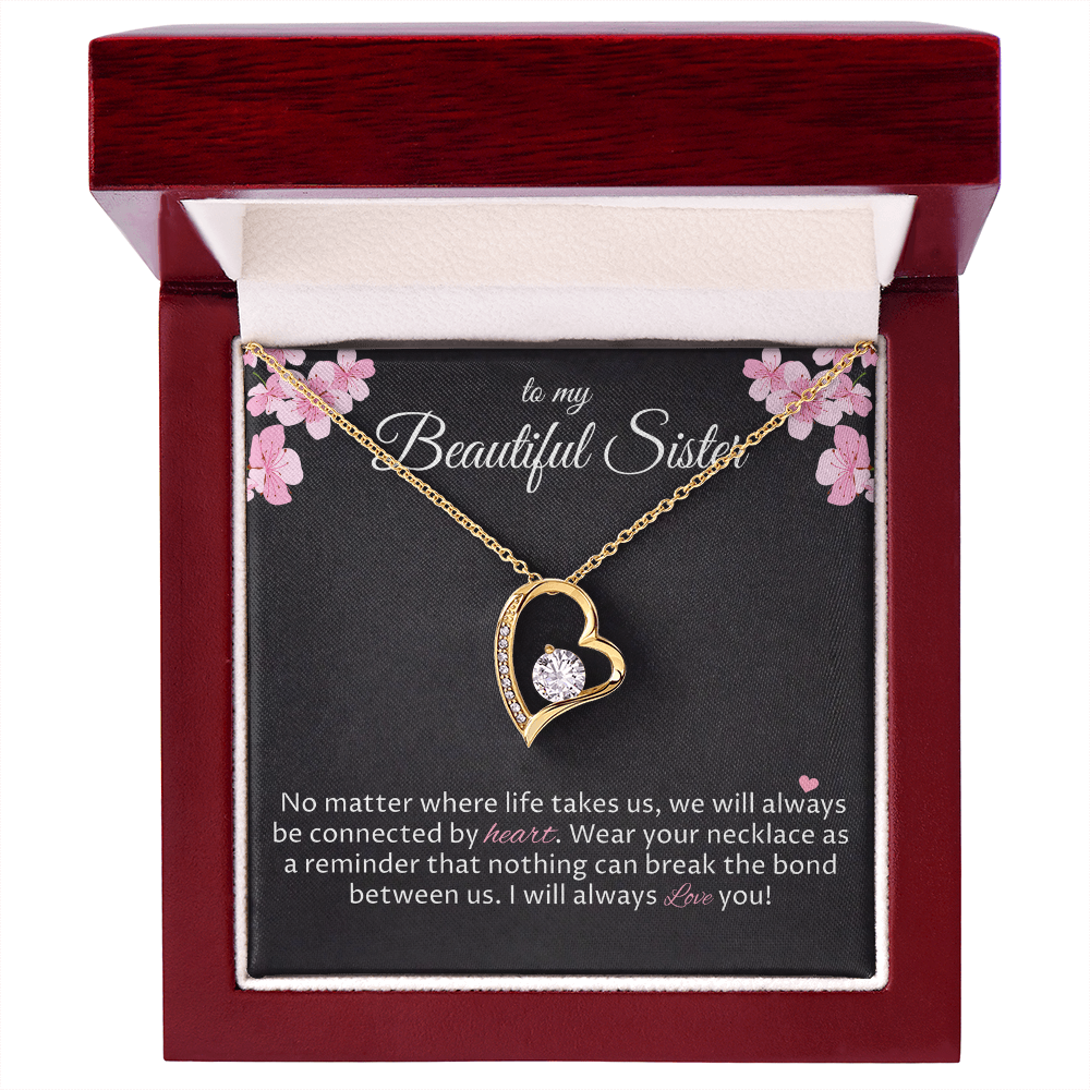 To My Sister Necklace, Necklace Gifts for Sisters