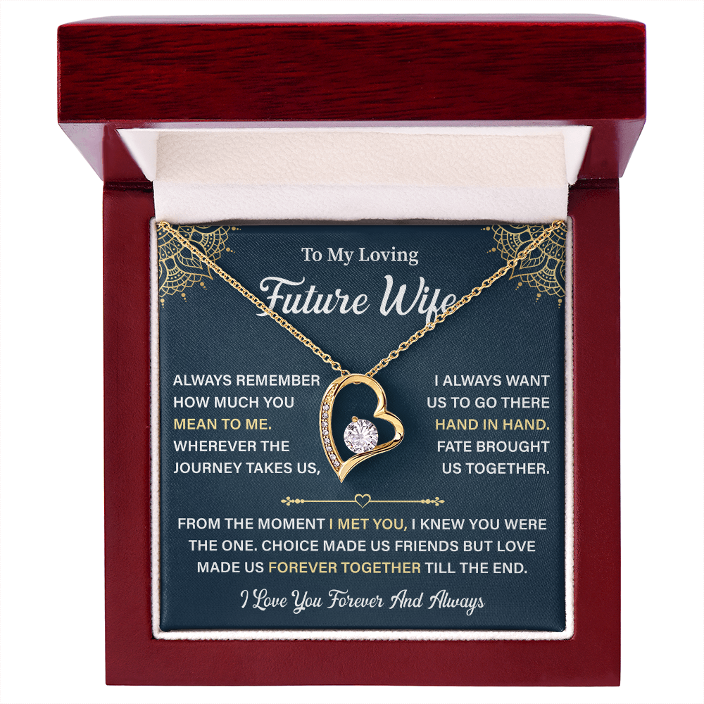 To My Future Wife Heart Necklace - Unique Gifts For Her