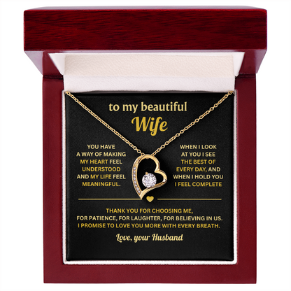 Jewelry To My Wife, Forever Love Necklace for Her