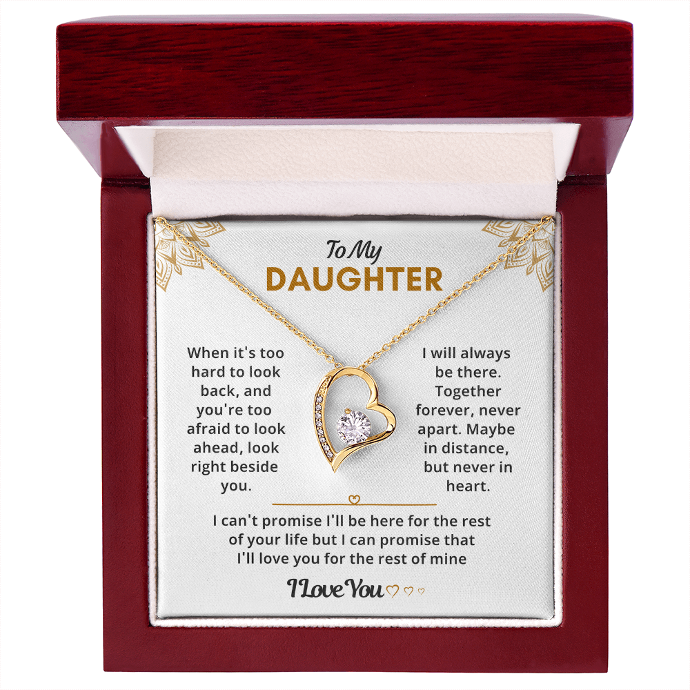 Daughter Necklace from Dad, She glows like she was born for this moment