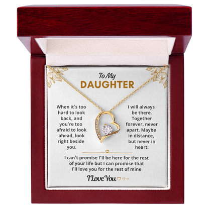 Daughter Necklace from Dad, She glows like she was born for this moment