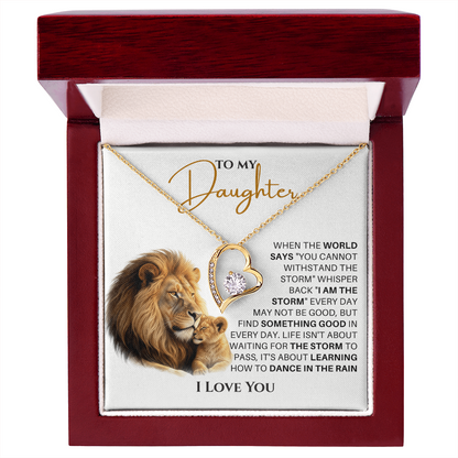 Forever Love Necklace, She glows like she was born for this moment