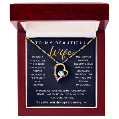 To My Soulmate Neckalce,  Every detail sparkles just like her