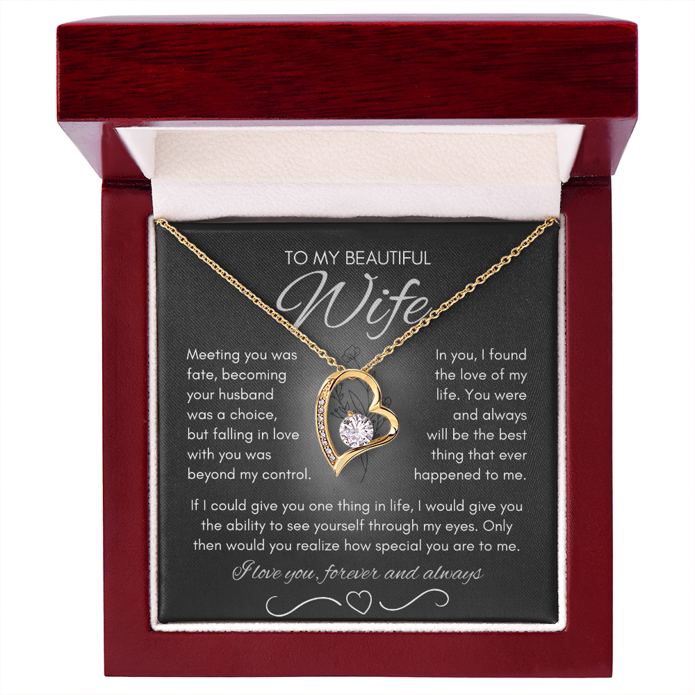 Wife Necklace from Husband, Birthday Gifts for Wife