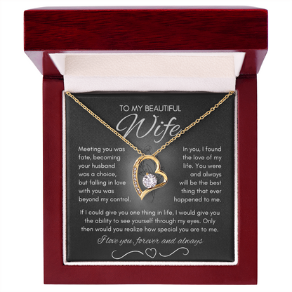 Wife Necklace from Husband, Birthday Gifts for Wife