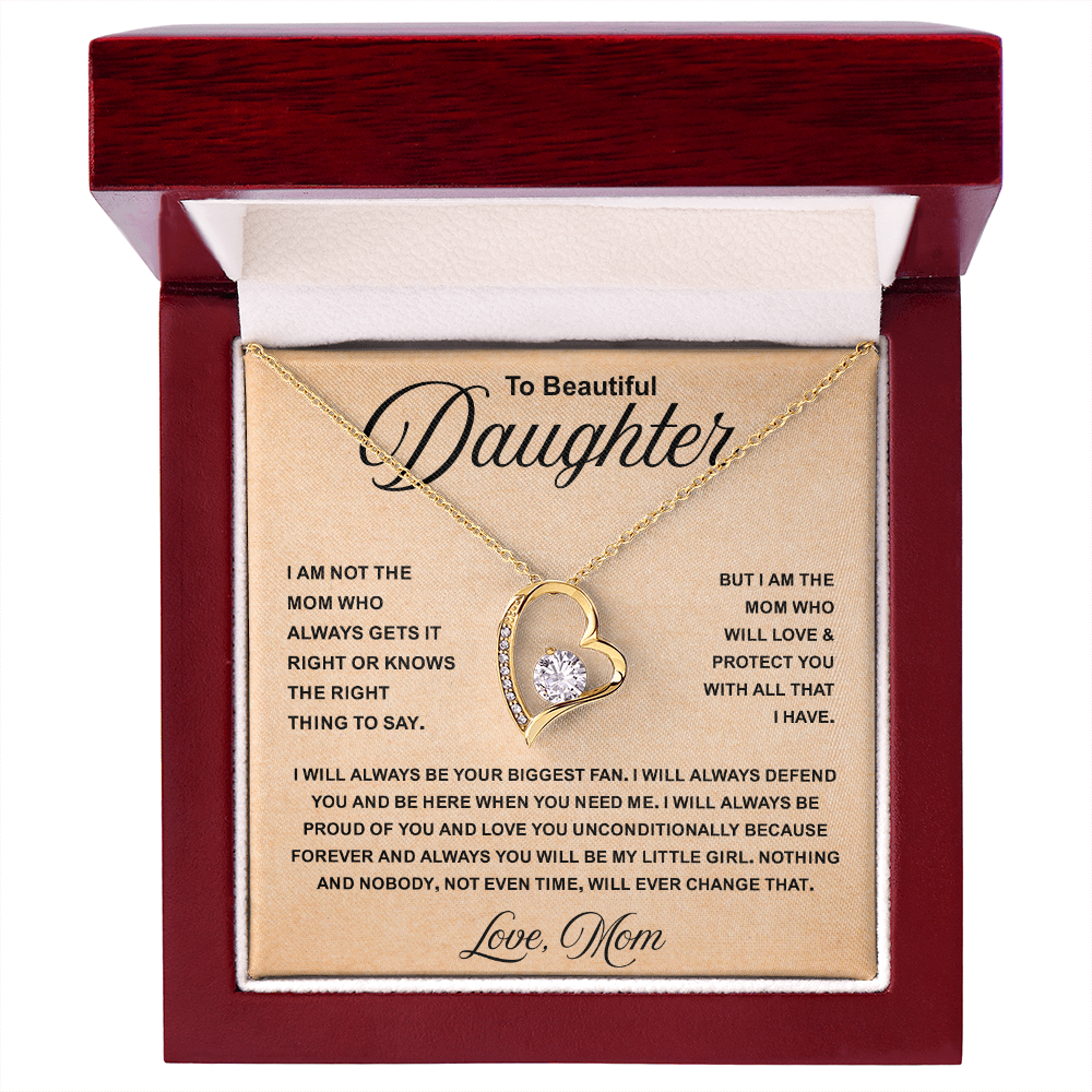 To My daughter Necklace for dad, It Makes Her Smile Shine Even Brighter