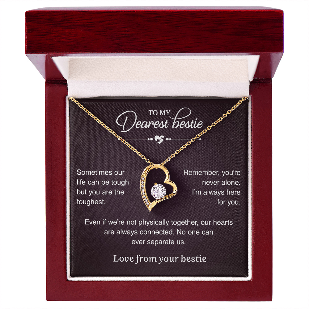Gold Heart Necklace For Her - Special Gift For Best Friend