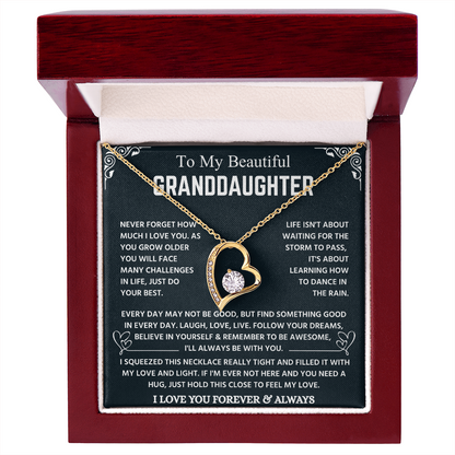 Granddaughter Necklace From Grandpa, It Lights Up Her Already Radiant Smile