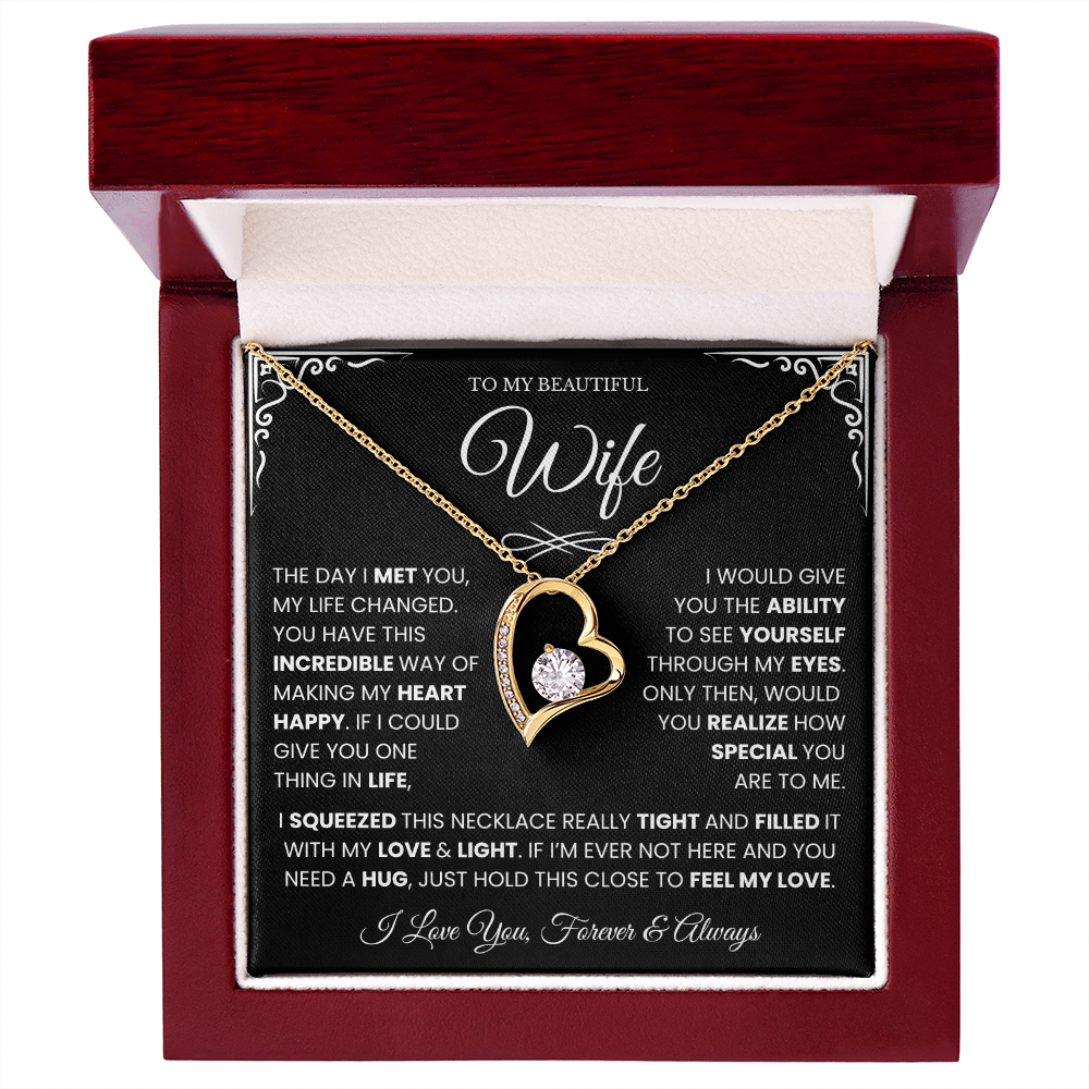 Gifts for Wife from Husband, Forever Love Necklace