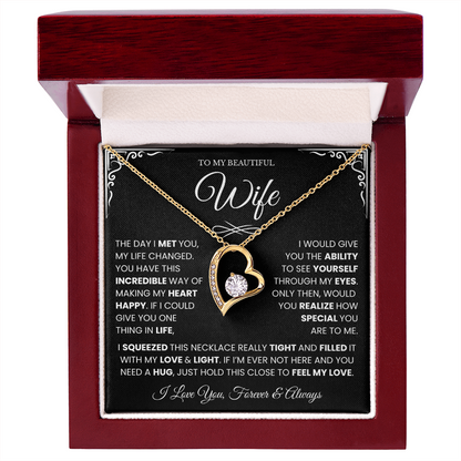 Gifts for Wife from Husband, Forever Love Necklace