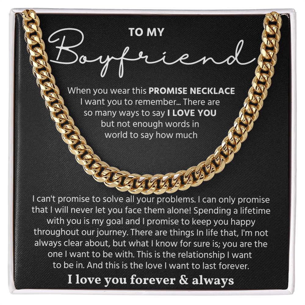 To My Man Necklace, Make your boyfriend stand out with this chain
