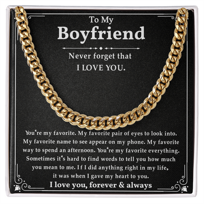 Anniversary Gifts For Boyfriend, This chain makes your boyfriend look handsome