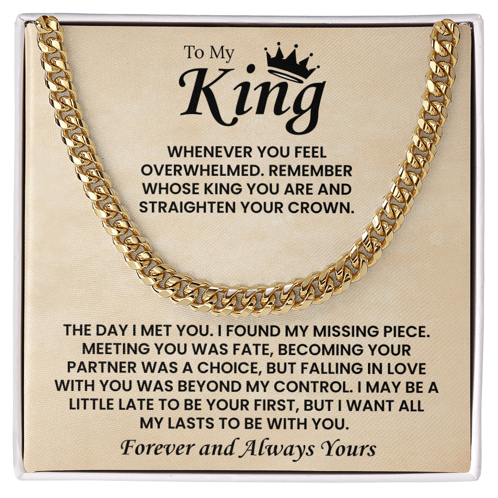 Cuban Chain Necklace For Men Romantic Gift, This chain adds instant charm to your boyfriend's style