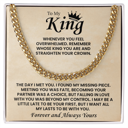 Cuban Chain Necklace For Men Romantic Gift, This chain adds instant charm to your boyfriend's style