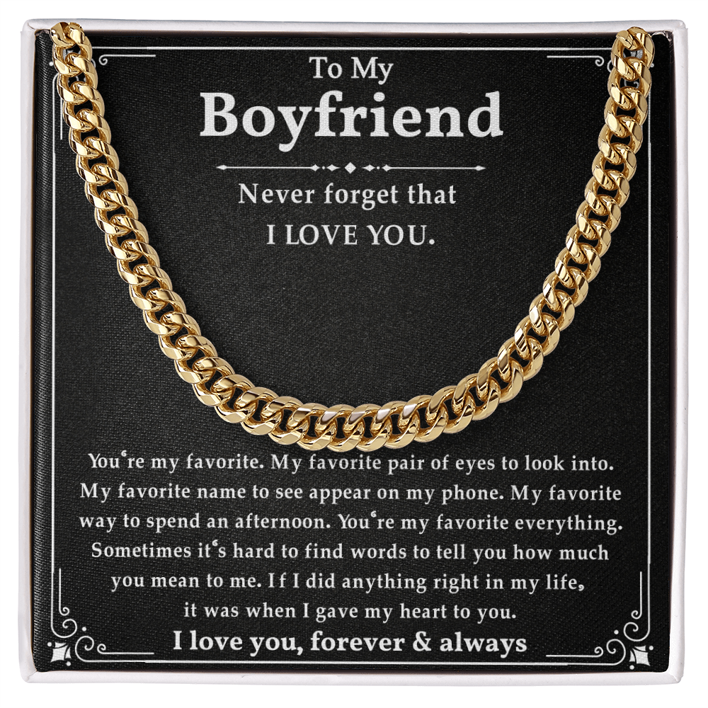 Anniversary Gifts For Boyfriend, This chain makes your boyfriend look handsome