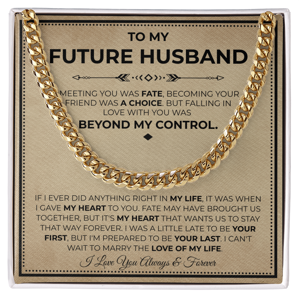 Necklace Gifts For Future Husband, This chain makes him look finer