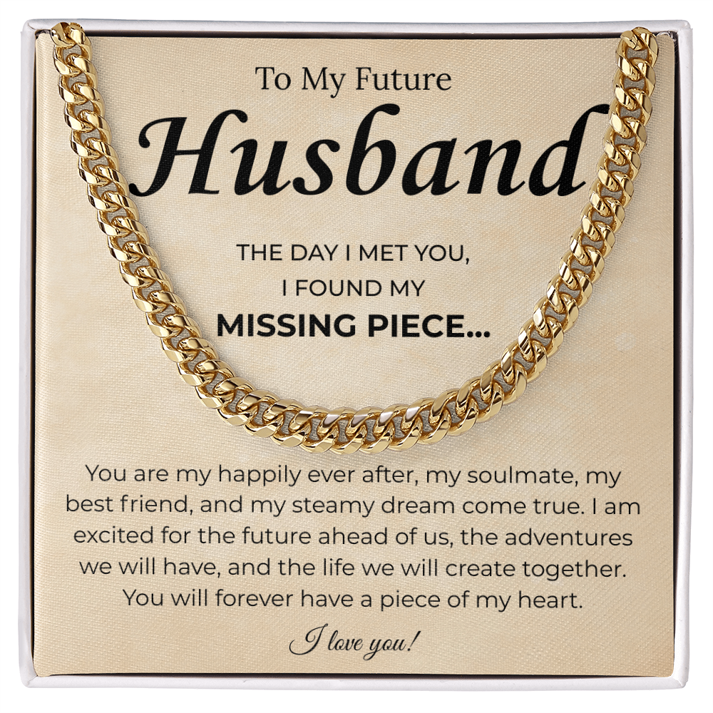 Promise Necklace Gifts For Future Husband, This chain upgraded his look