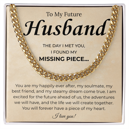 Promise Necklace Gifts For Future Husband, This chain upgraded his look